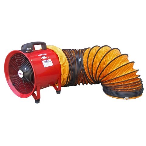 TRADEMASTER - 300MM PORTABLE VENTILATOR AND 5MTR DUCTING 